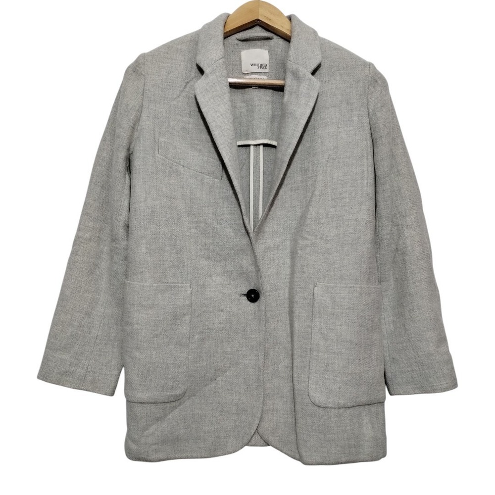 Aritzia Wilfred Free Womens S‎ Wool Schoolboy Blazer Italy Office Academia